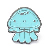 Jellyfish Alloy Enamel Brooches ENAM-C001-29B-1