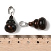 Natural Mahogany Obsidian Pendants G-B127-03P-08-4