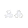 3-Petal ABS Plastic Imitation Pearl Bead Caps X-OACR-T018-05-2