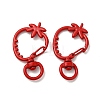 Spray Painted Alloy Swivel Lobster Claw Clasps X-FIND-A027-03-2