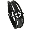 Alloy & PU Leather Bracelets for Women Men FS-WG0FC94-01-2
