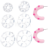 6pcs 6 Size Snowflake Shape Polymer Clay Earring Charms Guide TOOL-BC0002-30-1