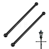 2 Bags Iron Outdoor Lamp Post Cross Arm Ladder Stand FIND-PH0061-76EB-1