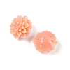 Synthetic Coral 3D Flower Rose Beads CORA-L046-C07-2