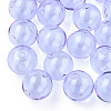 Transparent Blow High Borosilicate Glass Globe Beads X-GLAA-T003-09B-4