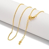 Brass Cable Chain Necklaces for Women NJEW-G084-15G-1