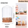 CRASPIRE Clear Glass Dome Cover AJEW-CP0005-90E-2