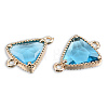Transparent K9 Glass Connector Charms GLAA-N038-60-F05-2