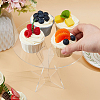 Acrylic Round Dessert Display Easels ODIS-WH0079-009-2