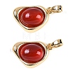 Natural Carnelian(Dyed & Heated) Pendants KK-U043-52G-02-1