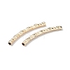Rack Plating Brass Curved Tube Beads KK-WH0061-02D-G-3