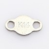 201 Stainless Steel Chain Tabs STAS-P073-01-1