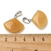 Natural Topaz Jade Pendants G-Z067-05P-05-4