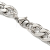 201 Stainless Steel Curb Chain Necklaces NJEW-Q336-12A-P-6