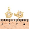 Brass Micro Pave Cubic Zirconia Pendants KK-C162-037C-G-3