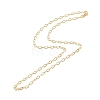 Brass Cable Chains Necklace for Women NJEW-P265-32G-2