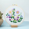 Flower Pattern DIY Embroidery Starter Kit with Instruction Book PW-WG75699-03-1