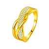Brass Micro Pave Cubic Zirconia Finger Rings for Women FS-WG5E550-01-1