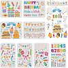 PET Hollow Out Drawing Painting Stencils Sets DIY-WH0172-363-1