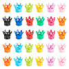 80Pcs Spray Painted Acrylic Beads OACR-TA0001-76-3