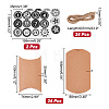 24Pcs Foldable Cordboard Paper Pillow Boxes CON-WH0089-04-2