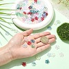 180Pcs 9 Colors Baking Paint Transparent Glass Beads DGLA-YW0001-69-5