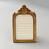 Gold Resin Photo Frame Ring Organizer Display Stands with Velvet Mat ODIS-WH0038-272-1-1