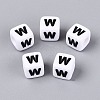 Opaque Acrylic Beads SACR-N020-04A-W-1
