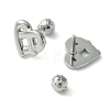 304 Stainless Steel Ear Studs EJEW-Q801-02P-2