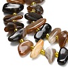 Natural Black African Opal  Beads Strands G-Z124-B01-01-4