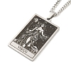 304 Stainless Steel Tarot Pendant Necklaces NJEW-A026-01P-06-2