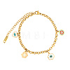Stainless Steel Cable Chain Bracelets for Women RF7227-2-1