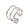 304 Stainless Steel Cuff Open Rings RJEW-P188-02G-P-4