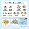 60Pcs 4 Styles Column Brass Beads KK-TA0009-07-4