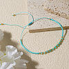 Natural Amazonite Beads Braided Bead Bracelets KZ2587-3-2