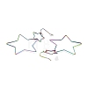 Interlock Double Open Star Dangle Earrings EJEW-C007-01M-2