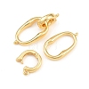 Brass Fold Over Clasps KK-H292-25G-3