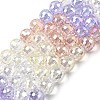 Electroplate Glass Beads Strands EGLA-D300-06-8mm-08-4