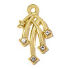 Zinc Alloy with Crystal Rhinestone Pendants RB-OY001-75G-1
