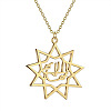 304 Stainless Steel Laser Cut Pendant Necklaces FS-WGA4904-11-1