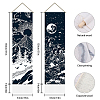 Moon & Sun Pattern Polyester Decorative Wall Tapestrys AJEW-WH0399-020-3