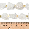 Electroplated Natural Druzy Agate Beads Strands G-G289-02B-5