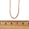 Brass Curb Chains Necklaces for Women NJEW-D302-18RG-4