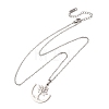 304 Stainless Steel Tree Pendant Cable Chain Necklaces for Men Women NJEW-K308-05D-P-4