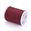 Round Waxed Polyester Cord YC-G006-01-1.0mm-09-3