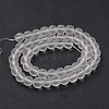 Frosted Glass Round Bead Strands GLAA-J079-01-6mm-2
