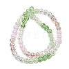 Electroplate Glass Beads Strands EGLA-D300-06-6mm-02-4