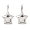 Star Brass Dangle Earrings EJEW-B132-05P-4