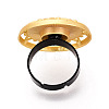 Adjustable Alloy & Iron Bezel Cup Ring Base with Rotatable Tray MAK-T012-12G-3