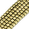 Electroplate Non-magnetic Synthetic Hematite Beads Strands G-S352-78-1